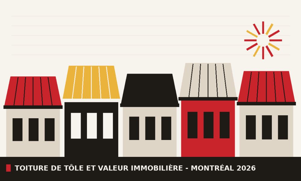 Toiture de tôle à Montréal : ce que son état change au prix d&rsquo;une propriété